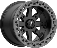 MSA M31 LOK2 Satin Black Matte Gray Ring, R14x7, 4x137 диск колесный с бедлоком для квадроциклов BRP Can-Am M31-04737