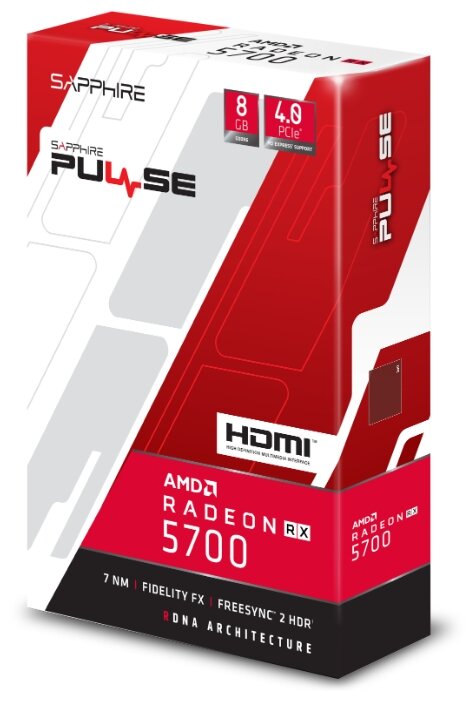 Видеокарта Sapphire Pulse Radeon RX 5700 1540MHz PCI-E 4.0 8192MB 14000MHz 256 bit HDMI 3xDisplayPort HDCP