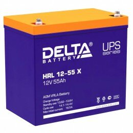 Аккумулятор для ИБП Delta HRL 12-55 X 550А универсальная полярность 55 Ач (229x138x213)