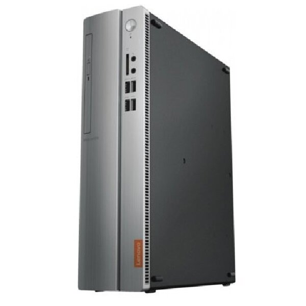 Компьютер LENOVO IdeaCentre 310S-08ASR SFF A6 9225 (2.6)/4Gb/1Tb 7.2k/R4/DVDRW/CR/Free DOS/GbitEth/65W/Black/Silver