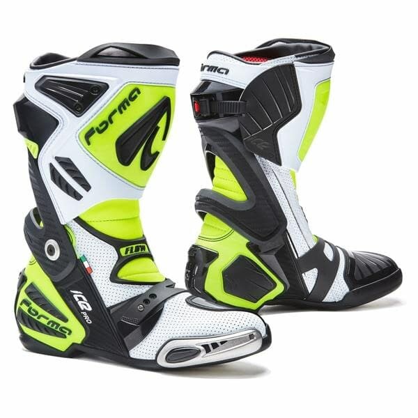 Мотоботы FORMA ICE PRO FLOW white/black/yellowfluo 38