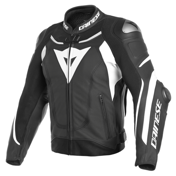 Куртка кожаная Dainese Super Speed 3 Perf. Black/White 56