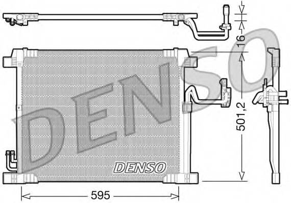 Конденсатор, кондиционер Denso DCN46012