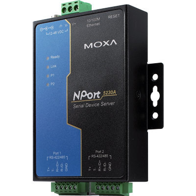 Сервер MOXA NPort 5230A 2 port RS-422/485 advanced, Power Adapter