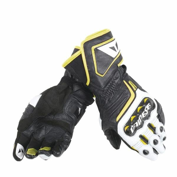 Мотоперчатки Dainese Carbon D1 Long v79 black/white/fluo-yellow XS