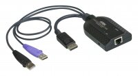 KVM адаптер ATEN KA7169 / KVM адаптер USB, DisplayPort с поддержкой Virtual Media и Smart Card (1920x1200) ATEN KA7169-AX