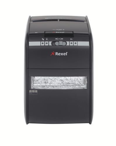 Уничтожитель бумаг Rexel Auto+ 90X 2103080EUA секр.P-3, фрагменты/90л/20лтр., скрепки/скобы/плкарты