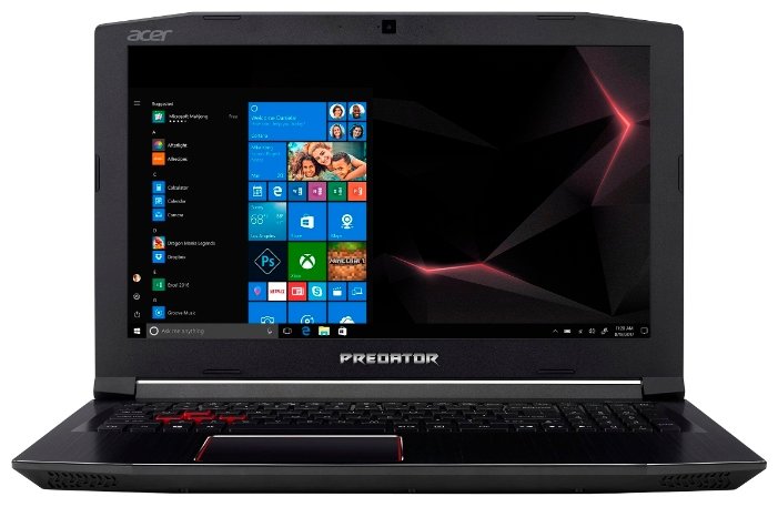 Ноутбук Acer Predator Helios 300 PH315-51-72BJ (Intel Core i7 8750H 2200MHz/15.6quot;/1920x1080/12GB/256GB SSD/1000GB HDD/DVD нет/NVIDIA GeForce GTX 1060 6GB/Wi-Fi/Bluetooth/Windows 10 Home)