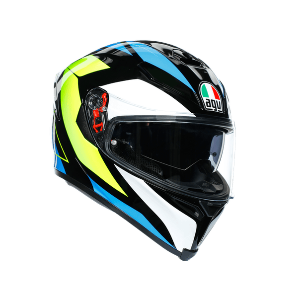 Мотошлем AGV K-5 S core black/cyan/yellow fluo ML