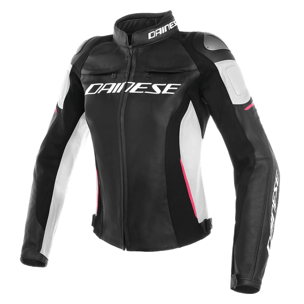 Женская Мотокуртка Dainese Racing 3 t76 black/white/fuchsia 42