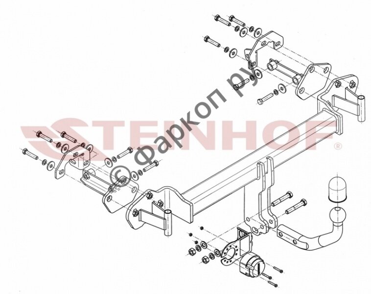 Фаркоп Steinhof для BMW 3 серия (E46) 1998-2006