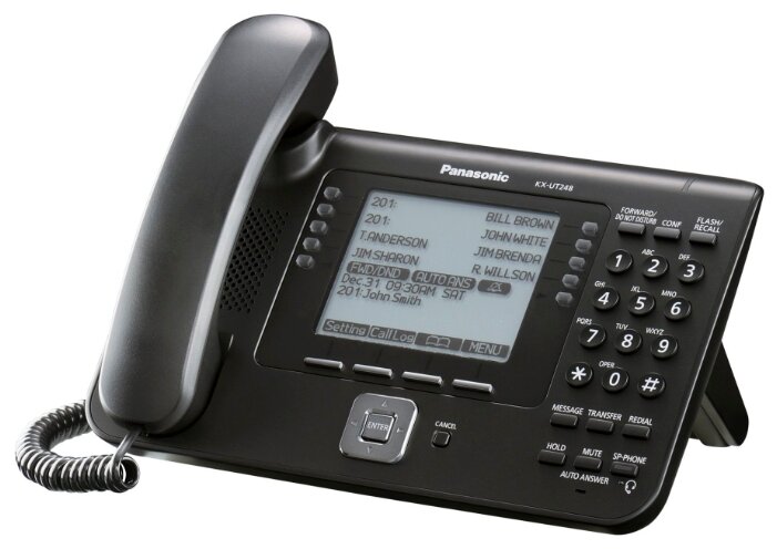 VoIP-телефон Panasonic KX-UT248 черный