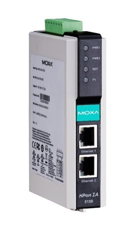 Сервер MOXA NPort IA 5250-T 2-портовый асинхронный RS-232/422/485 в Ethernet с расширенным диапазоном температур