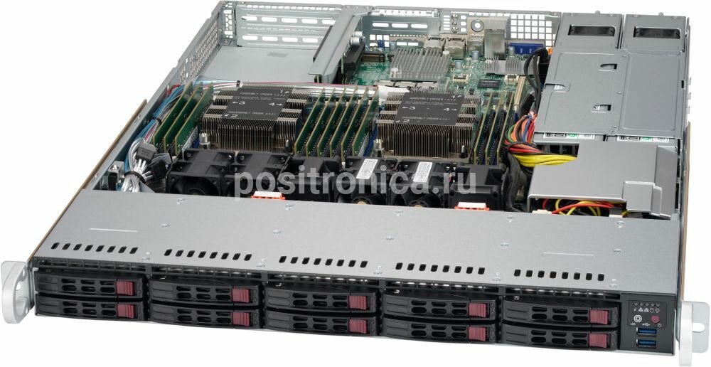 Корпус SuperMicro CSE-116AC2-R706WB2 2 x 750 Вт черный (CSE-116AC2-R706WB2)