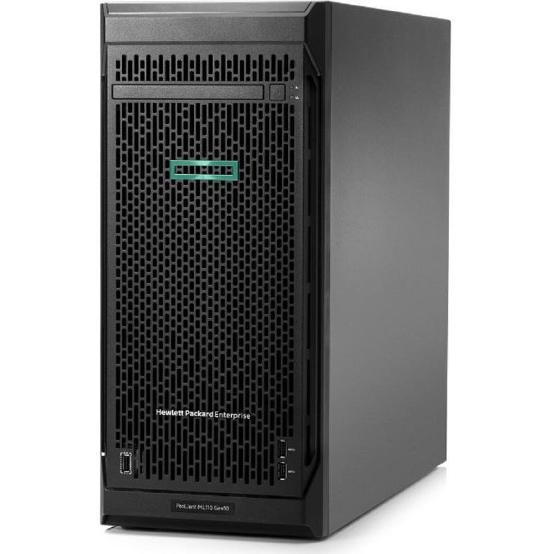 Сервер ProLiant ML110 Gen10 Bronze 3104 NHP Tower(4.5U)/Xeon6C 1.7GHz(8,25Mb)/1x8GbR1D_2666/S100i(ZM/RAID 0/1/10/5)/noHDD(4/8up)LFF/ DVDRW/iLOstd/2NHPFan/2x1GbEth/1x350W(NHP) P03684-425