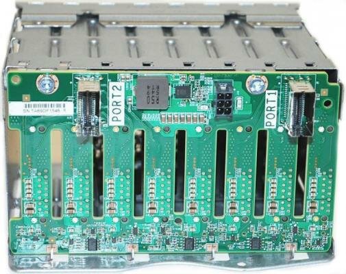 HP Корзина для жестких дисков HPE DL38X Gen10 SFF Box1/2 Cage/Backplane Kit (826691-B21)