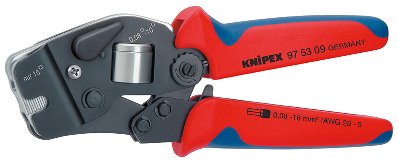 Самонастраивающийся инструмент для опрессовки контактных гильз 190 mm Knipex KN-975309