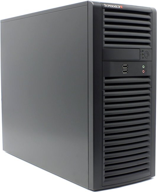 Корпус для сервера SUPERMICRO Mid-Tower 500 Black CSE-732D2-500B