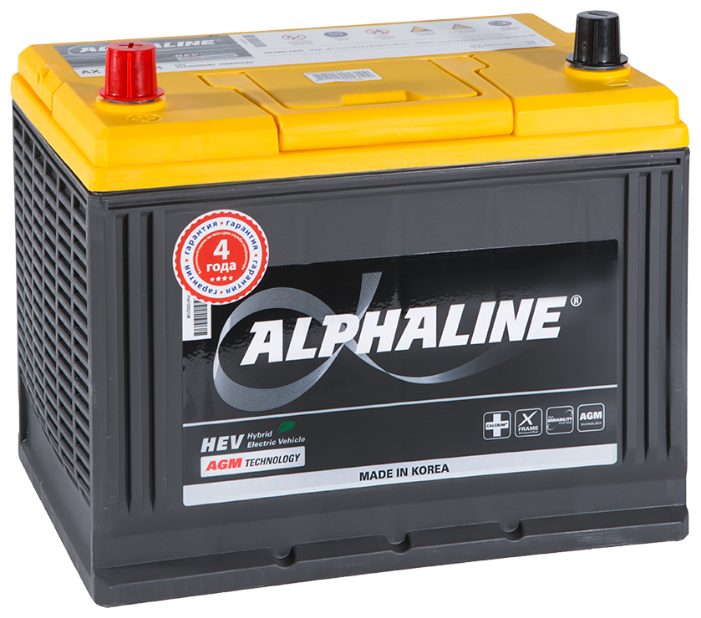 Автомобильный аккумулятор AlphaLine AGM 75 Ач (AX D26R)