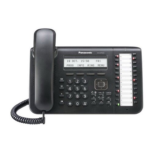 Системный телефон PANASONIC KX-DT543RUB черный [kx-dt543ru-b]
