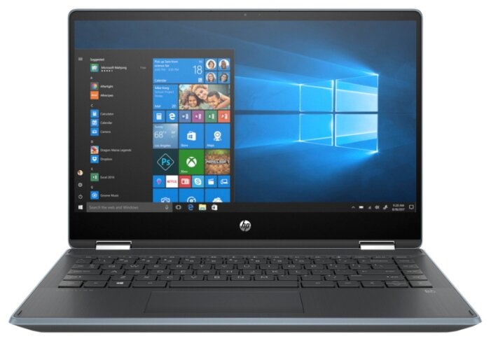 Ноутбук HP PAVILION x360 14-dh1006ur (Intel Core i3 10110U 2100MHz/14quot;/1920x1080/4GB/256GB SSD/DVD нет/NVIDIA GeForce MX130 2GB/Wi-Fi/Bluetooth/Windows 10 Home)