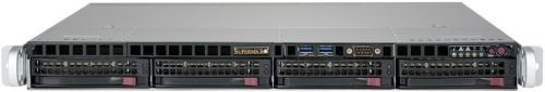 Серверная платформа 1U Supermicro SYS-5019P-MTR (1x3647, C622, 8xDDR4, 4x3.5quot; HS, 2x10GE, 2x400W,Rail)