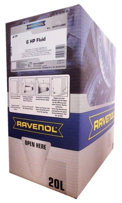Трансмиссионное масло Ravenol ATF 6HP Fluid ecobox