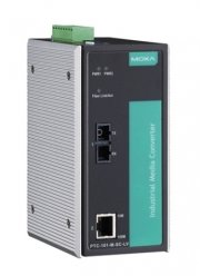 Медиа-конвертер MOXA PTC-101-S-SC-HV 10/100BaseT(X) to 100BaseFX converter, single-mode, SC, 1 isolated power (88-300 VDC or 85-264 VAC)