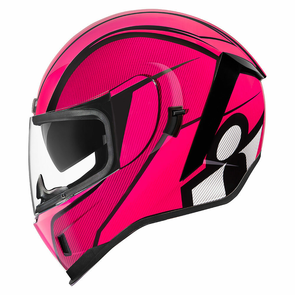 Icon Airform Conflux розовый мотошлем (цвет: розовые, размер: l)