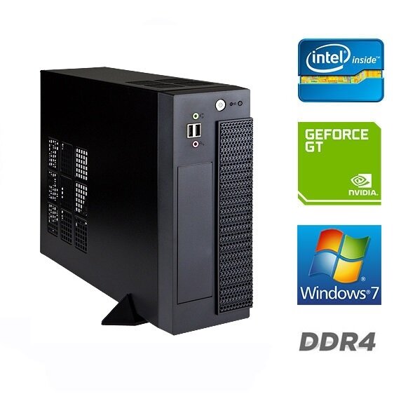 Неттоп BonusPK 501290 (Процессор: Intel Core i7-6700 3.4ГГц, Чипсет: Intel H110, Оперативная память: 32 Гб DDR4, Жесткий диск: 500 Гб + 240 Гб SSD, Видеокарта: GeForce GT 730 2048 Мб, WI-FI: Есть, DVD-RW, 200 Вт, INWIN BP691BL, Windows 7 Professional)