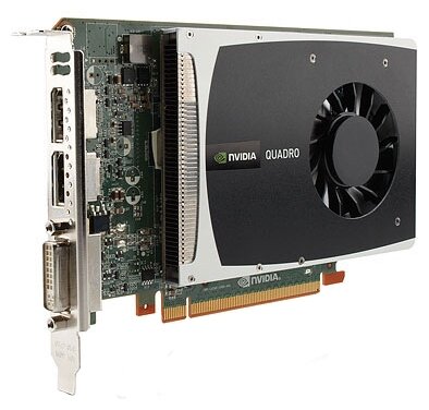 Видеокарта HP Quadro 2000 625Mhz PCI-E 2.0 1024Mb 2600Mhz 128 bit DVI