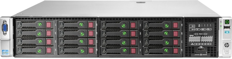 Сервер HP Proliant DL380p Gen8 E5-2609v2 Rack(2U)/1xXeon4C 2.5GHz(10MB)/1x8GbR1D_12800(LV)/P420i(512FBWC/RAID0/1/1+0/5/5+0/6/6+0)/2x300Gb10k HDD(8/16up)SFF/DVD-RW/iLO4std/4x1GbFlexLOM/ BBRKCMA/1xRPS460HE(2up) (733645-425)