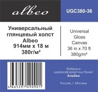 Универсальный глянцевый холст ALBEO UGC380-36 (0,914х18 м., 380 г/кв.м.)