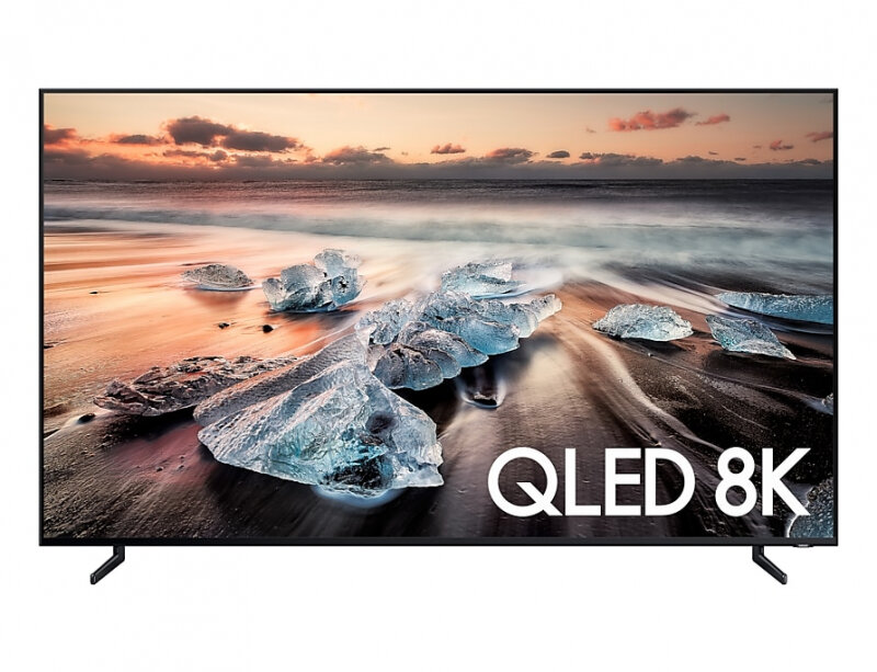 Телевизор SAMSUNG QE85Q900R, QLED 8K, черный