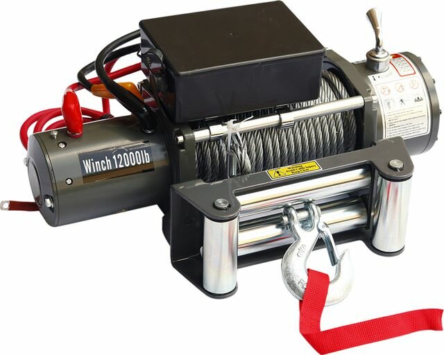 Лебёдка электрическая 12V Electric Winch 12000 lbs 5443 кг (влагозащищенная)