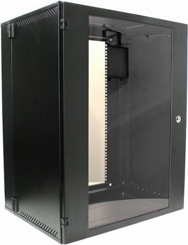 Шкаф настенный 19, 15U NT WALLBOX PRO 15-66 B 178823 двухсекционный, черный, 600*660, дверь стекло-металл