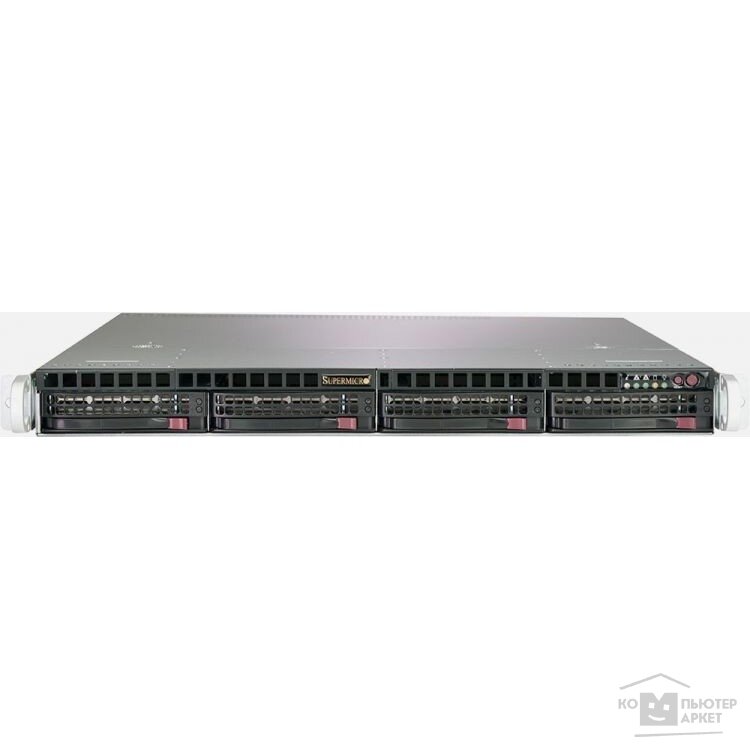 Supermicro Серверная платформа 1U SATA SYS-5019C-MR