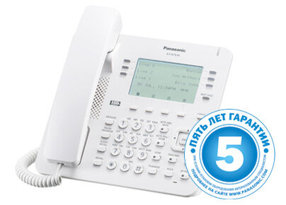 IP-телефон Panasonic KX-NT630RU белый