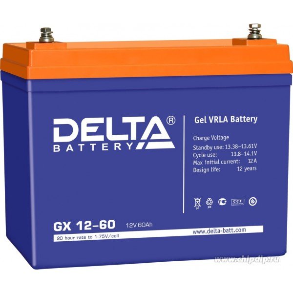 Аккумуляторная батарея Delta GX 12-60