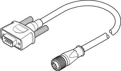 Кабель кодирующего устройства Festo NEBM-M12G8-E-10-S1G9