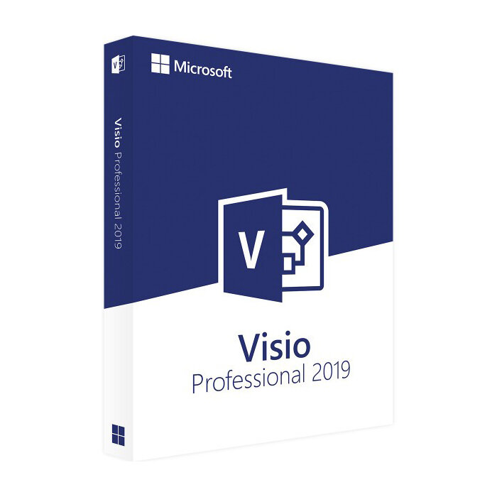 Microsoft Visio Pro 2019 32/64 Russian Euro Only EM DVD (D87-07414)