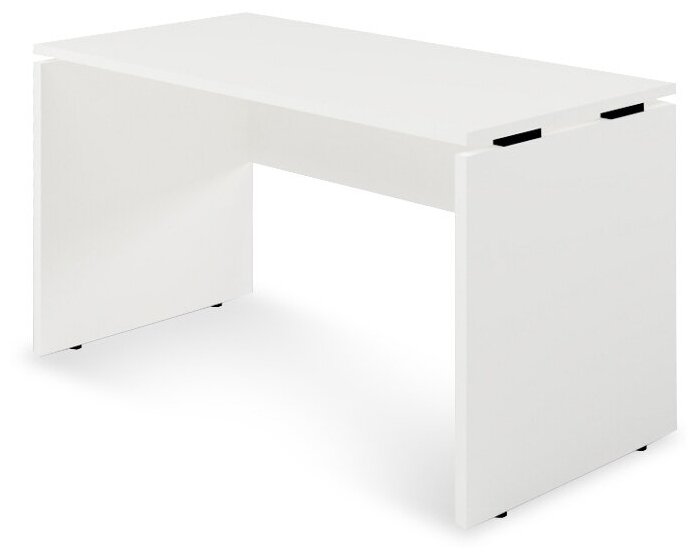 Письменный стол Zebrano SP1-11-11-2, 160х80 см, цвет: белый/черные проставки