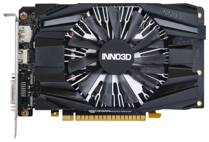 Видеокарта INNO3D GeForce GTX 1650 SUPER 1725MHz PCI-E 3.0 4096MB 12000MHz 128 bit DVI DisplayPort HDMI HDCP COMPACT