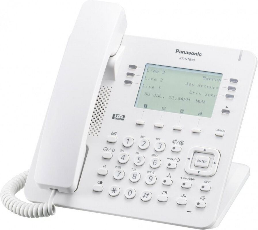 VoIP-телефон Panasonic KX-NT630RU белый