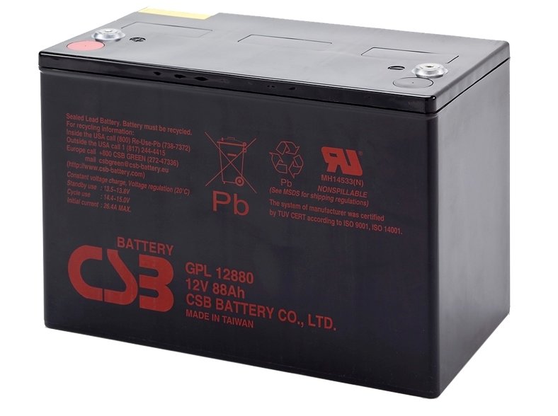 Аккумулятор CSB GPL12880 12V 88Ah (GPL12880)