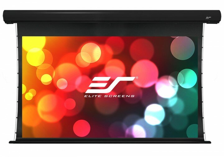 Экран рулонный с боковым натяжением Elite Screens Saker SKT120UHW-E10 149*265 MaxWhite FG (черный корпус)