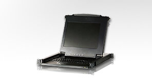 16-портовый PS/2 KVM-переключатель с ЖК-дисплеем Slideaway CL1016M-AT-RG