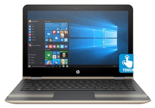 Ноутбук HP PAVILION 13-u104ur x360 (Intel Core i3 7100U 2400 MHz/13.3quot;/1920x1080/8Gb/508Gb HDD+SSD Cache/DVD нет/Intel HD Graphics 620/Wi-Fi/Bluetooth/Windows 10 Home)