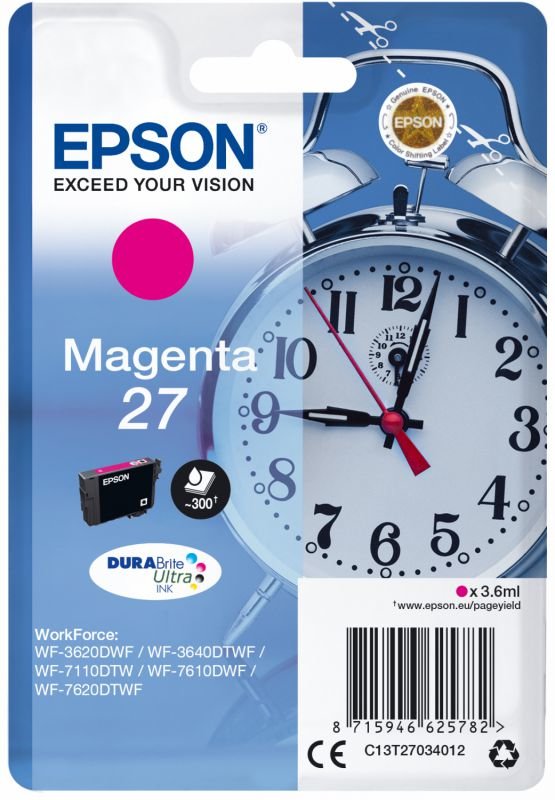 Картридж Epson T2703 (magenta) 3,6 мл (C13T27034020)