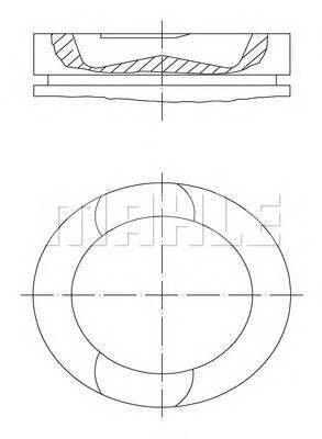 Поршень mahle original 2097300